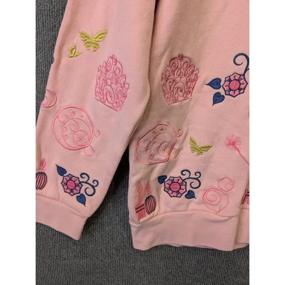 Wicked Box Lunch Sweatshirt Womens Medium Glinda Embroidered Pullover Crew Neck - Picture 2 of 11